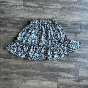 SHEIN Black and White A-Line Skirt